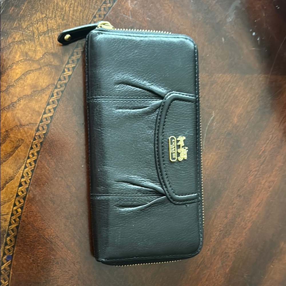 Coach Black Leather Wallet